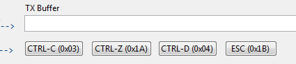 Shell Demo Escape Code Buttons